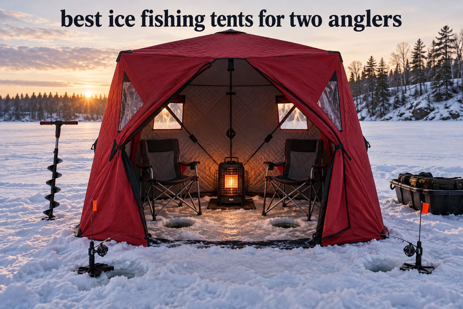 best ice fishing tents for two anglers